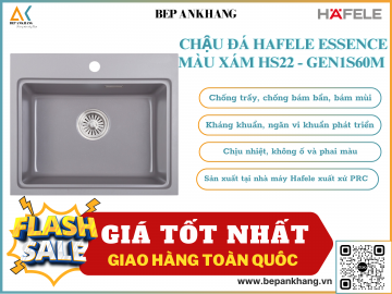 Chậu đá Hafele Essence màu xám HS22 - GEN1S60M 577.25.520